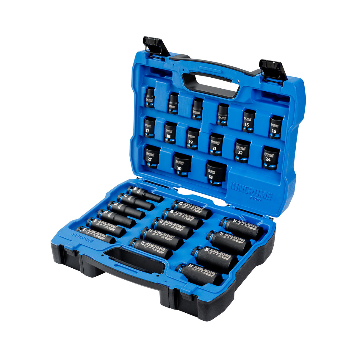 Standard & Deep Impact Socket Set 30 Piece 1/2" Drive - Metric - K2097