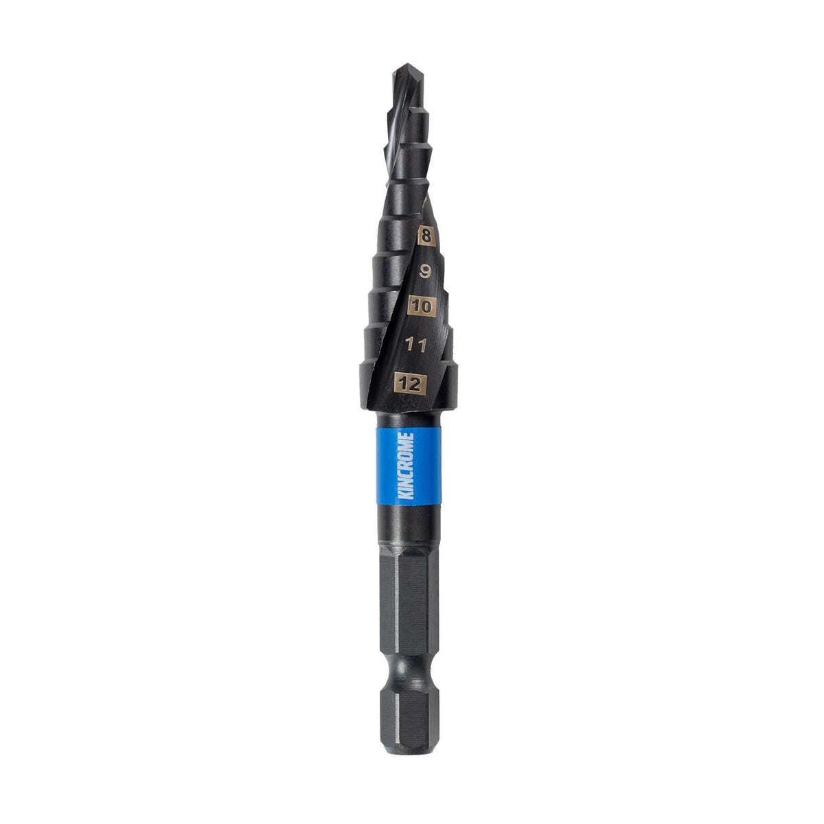 4-12mm Spiral Step Drill - 1/4" Hex - K21830