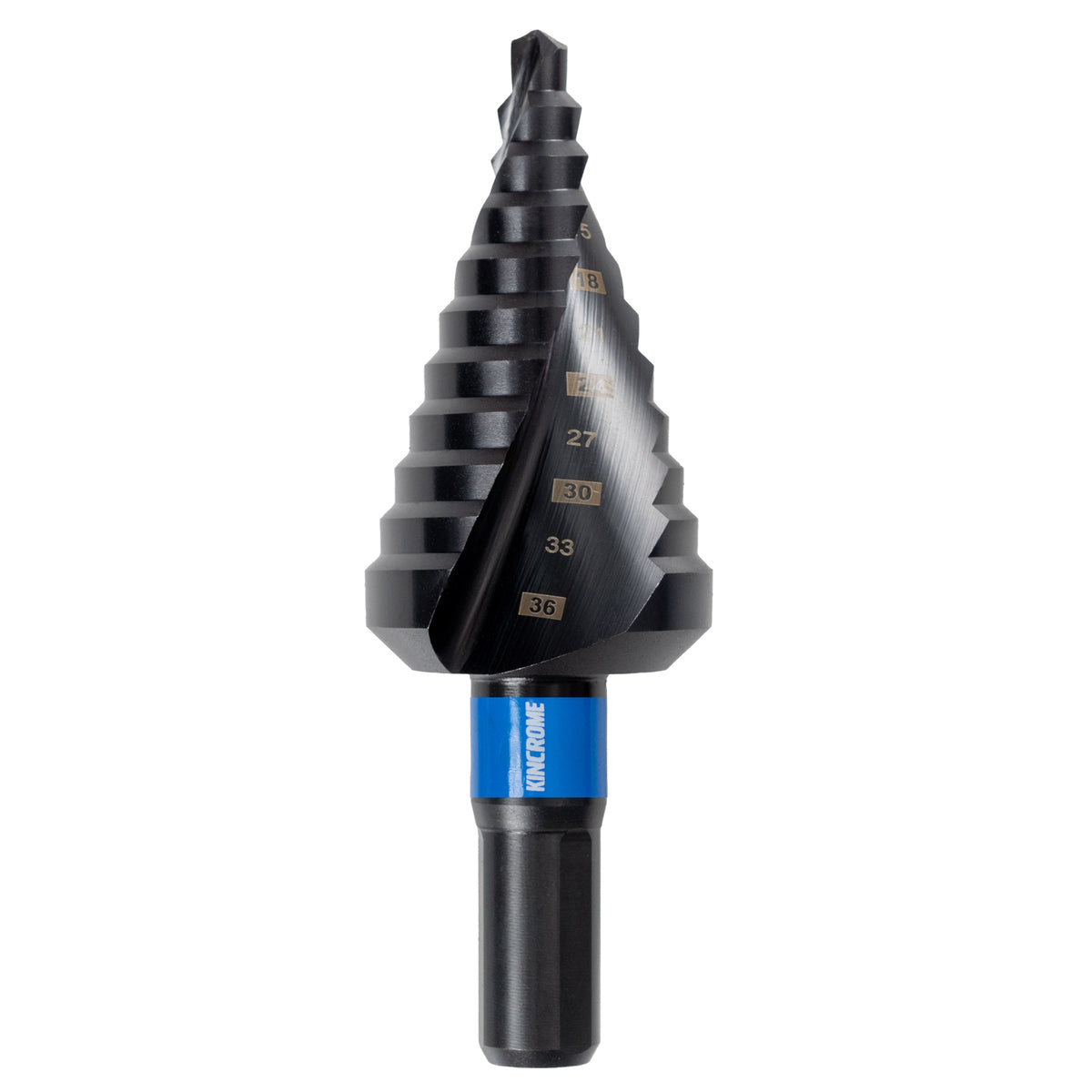 6-36mm Spiral Step Drill - 3-Flat - K21833