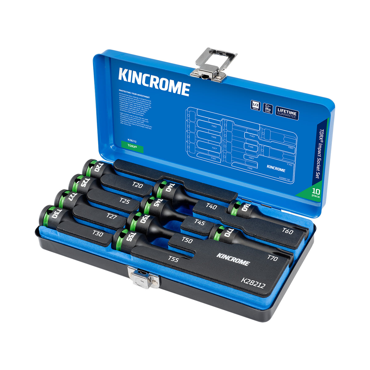 TORX Impact Socket Set 10 Piece 1/2" Drive - K28212