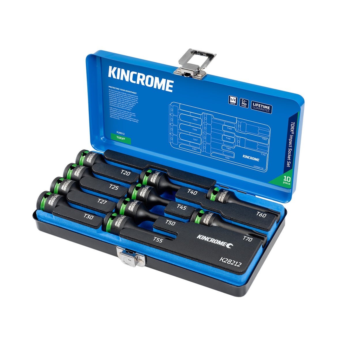 TORX Impact Socket Set 10 Piece 1/2" Drive - K28212