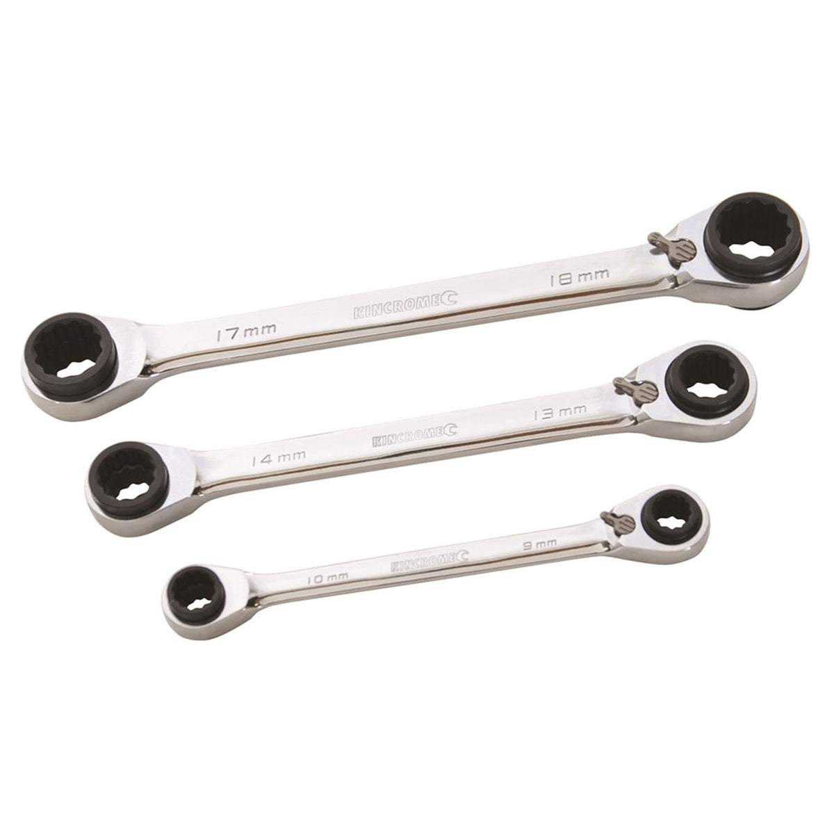 Double Ring 12-in-3 Gear Spanner Set 3 Piece - K3007