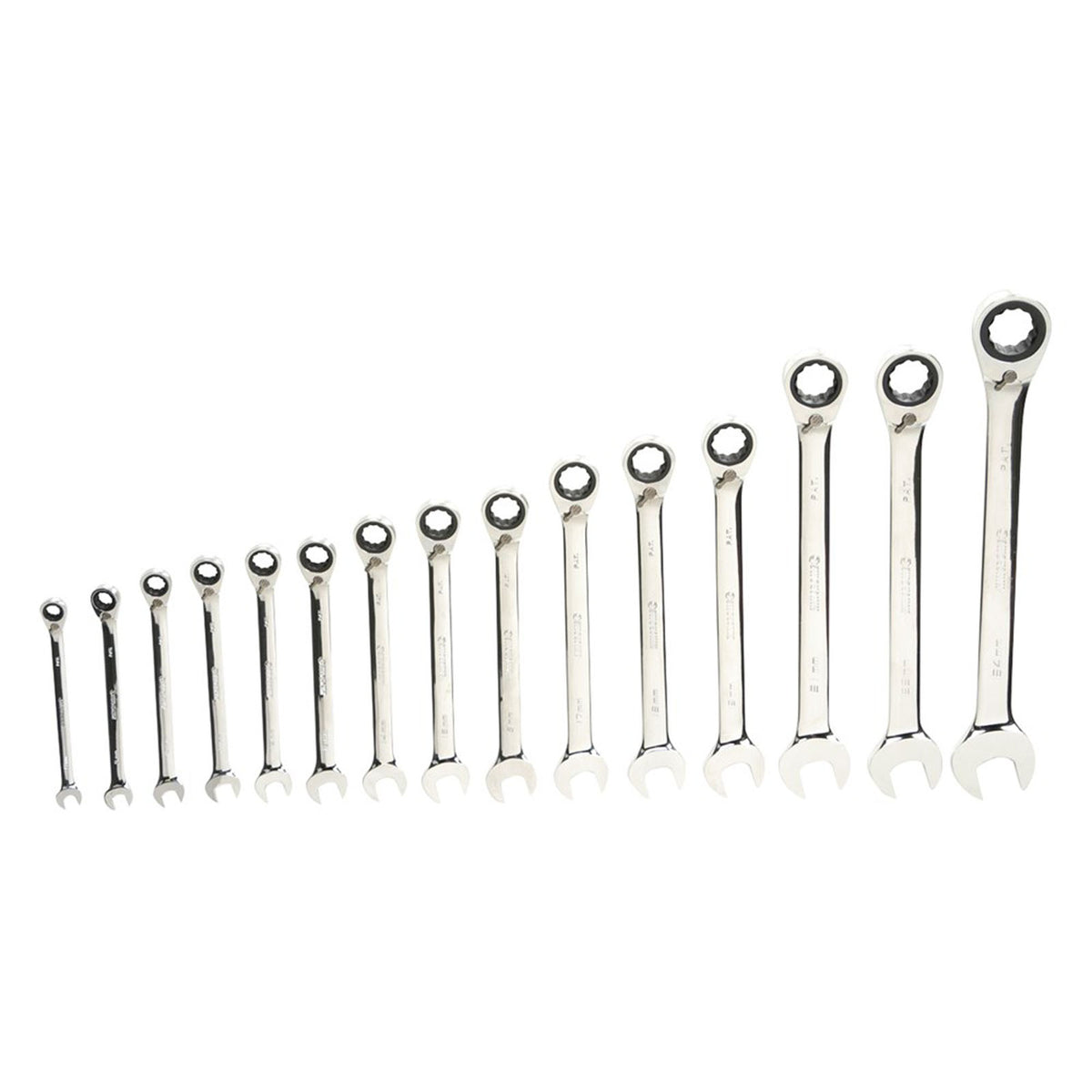 Reversible Gear Spanner Set 15 Piece - Metric - K3015