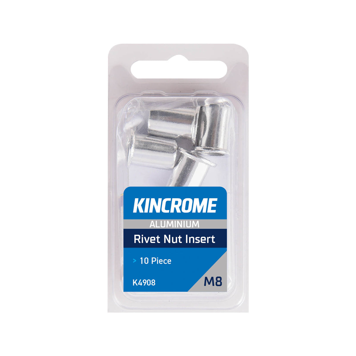Rivet Nut Insert M8 (Aluminium) - 10 Pack - K4908