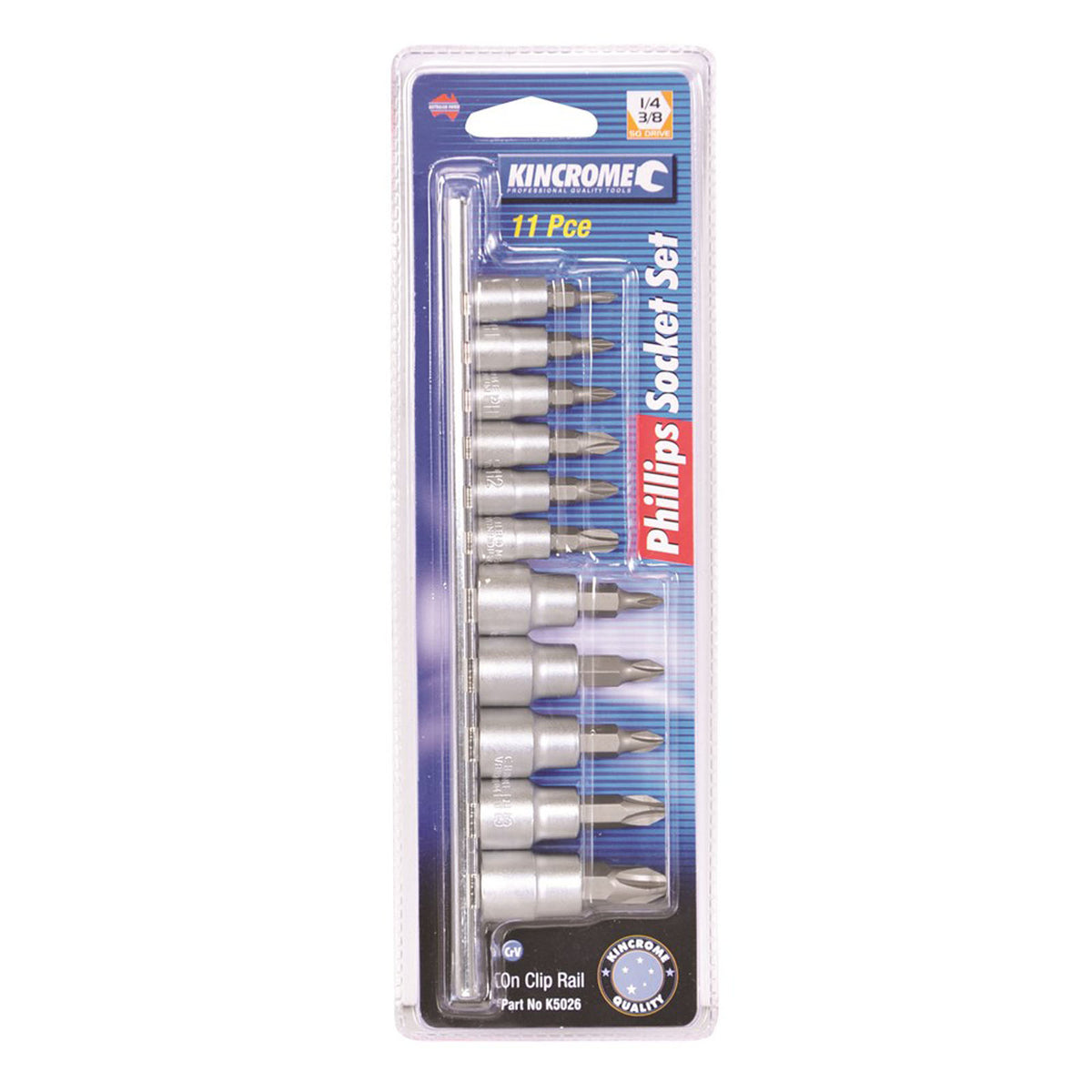 Phillips Socket Set 11 Piece 1/4 & 3/8" Drive - K5026