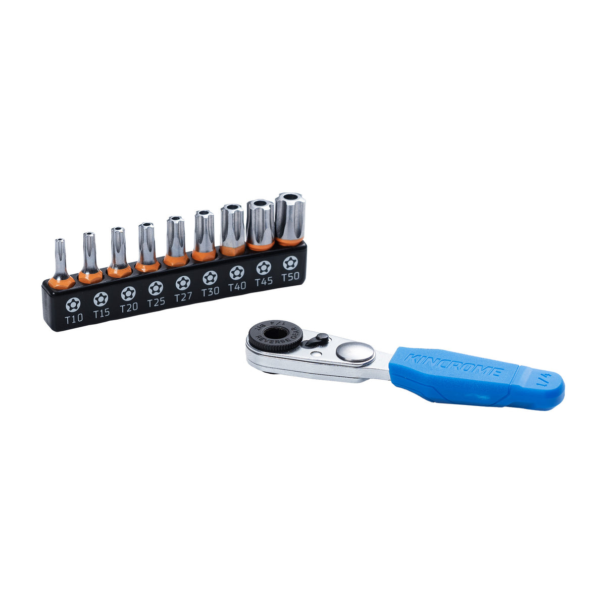 Mini Ratchet 5 Point Tamperproof TORX Bit Set 10 Piece - K5034