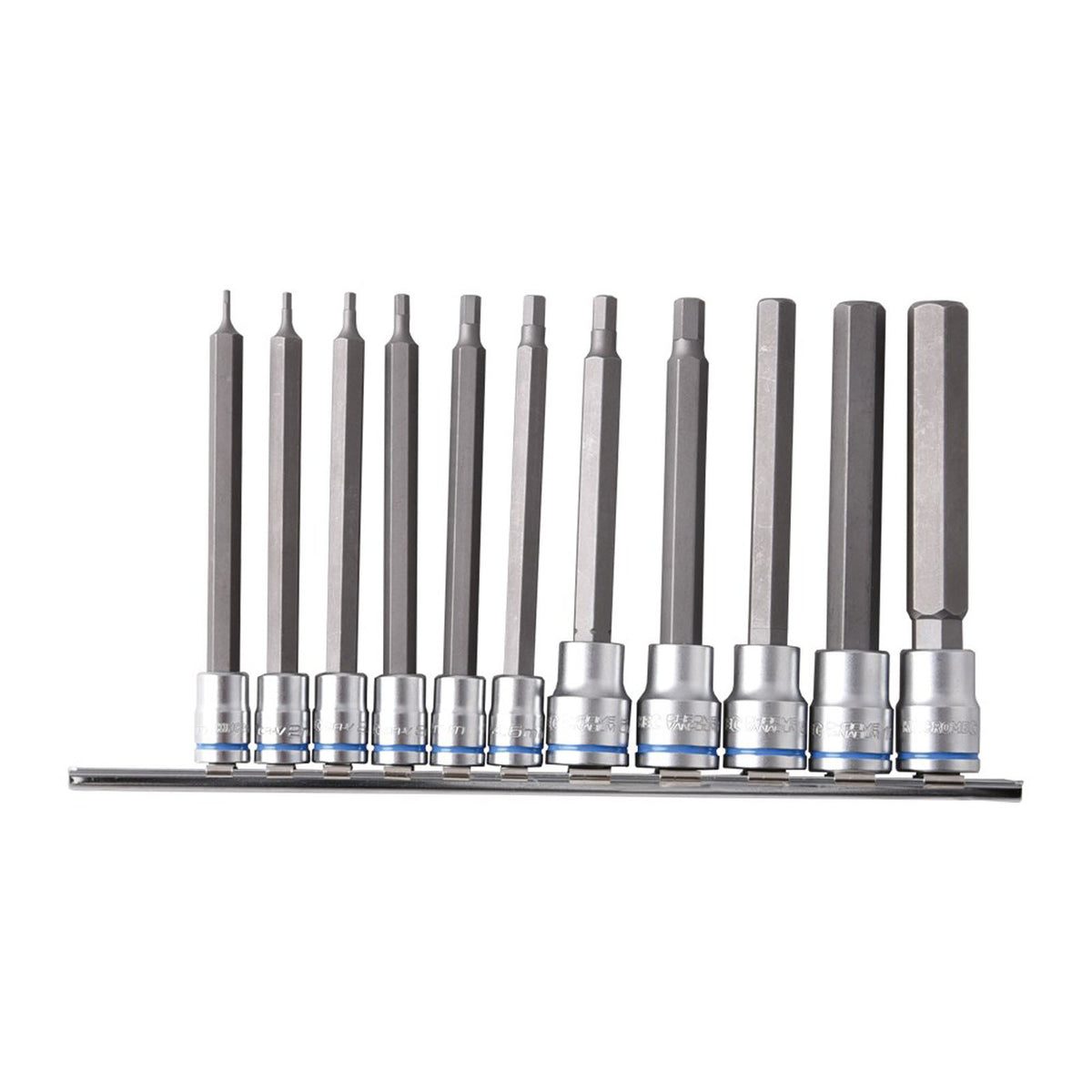 Hex Socket Set Long Series 11 Piece 1/4 & 3/8 Drive - Metric - K5223