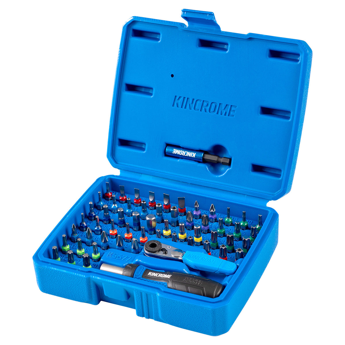 Mini Ratcheting Screwdriver and Bit Ratchet Bit Set 58 Piece - K5677