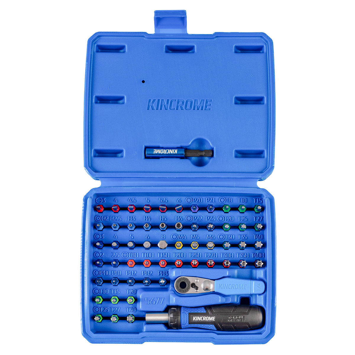 Mini Ratcheting Screwdriver and Bit Ratchet Bit Set 58 Piece - K5677