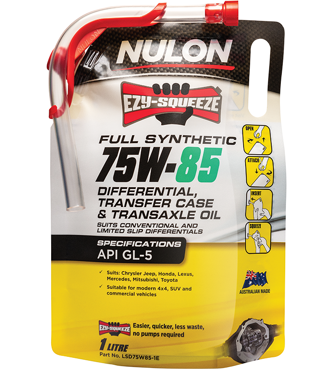 Nulon Full Synthetic 75W-85 Differential Transfer Case & Transaxle Oil 1 Litre - LSD75W85-1E