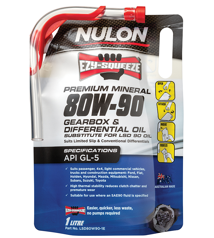 Nulon Premium Mineral 80W-90 Gearbox & Differential Oil 1 Litre - LSD80W90-1E