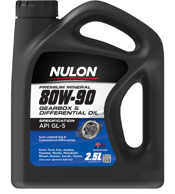 Nulon Premium Mineral 80W-90 Gearbox & Differential Oil 2.5 Litres - LSD80W90-2.5