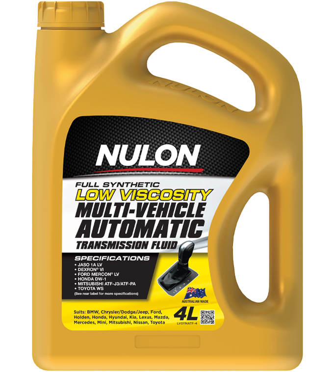 Nulon Full Synthetic Multi-Vehicle Automatic Transmission Fluid 4 Litres - LVSYNATF-4