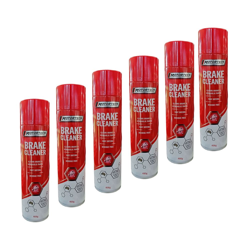 6 x Motortech Brake Cleaner 400g MT200
