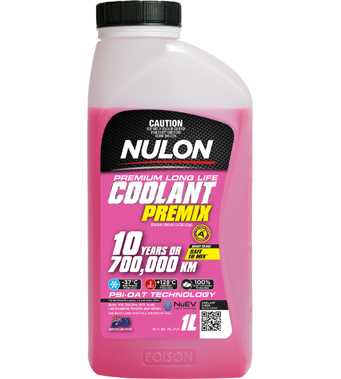 Nulon Pink Premium Long Life Coolant Premix 1 Litre - PLLTU1