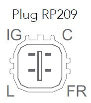 Alternator for Honda Civic FD1 1.8L R18A1 / FK2 1.8L R18A2 2006-2012 90A 4-Pin