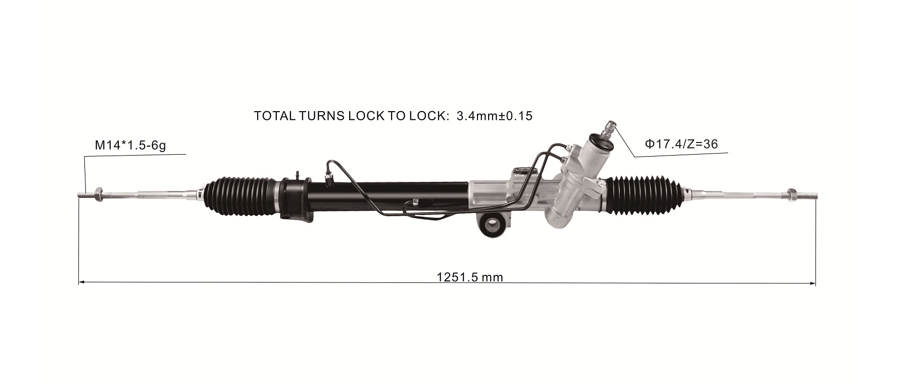 Power Steering Rack for Holden Rodeo RA Colorado RC Isuzu DMAX TFS TFR 2003-2012