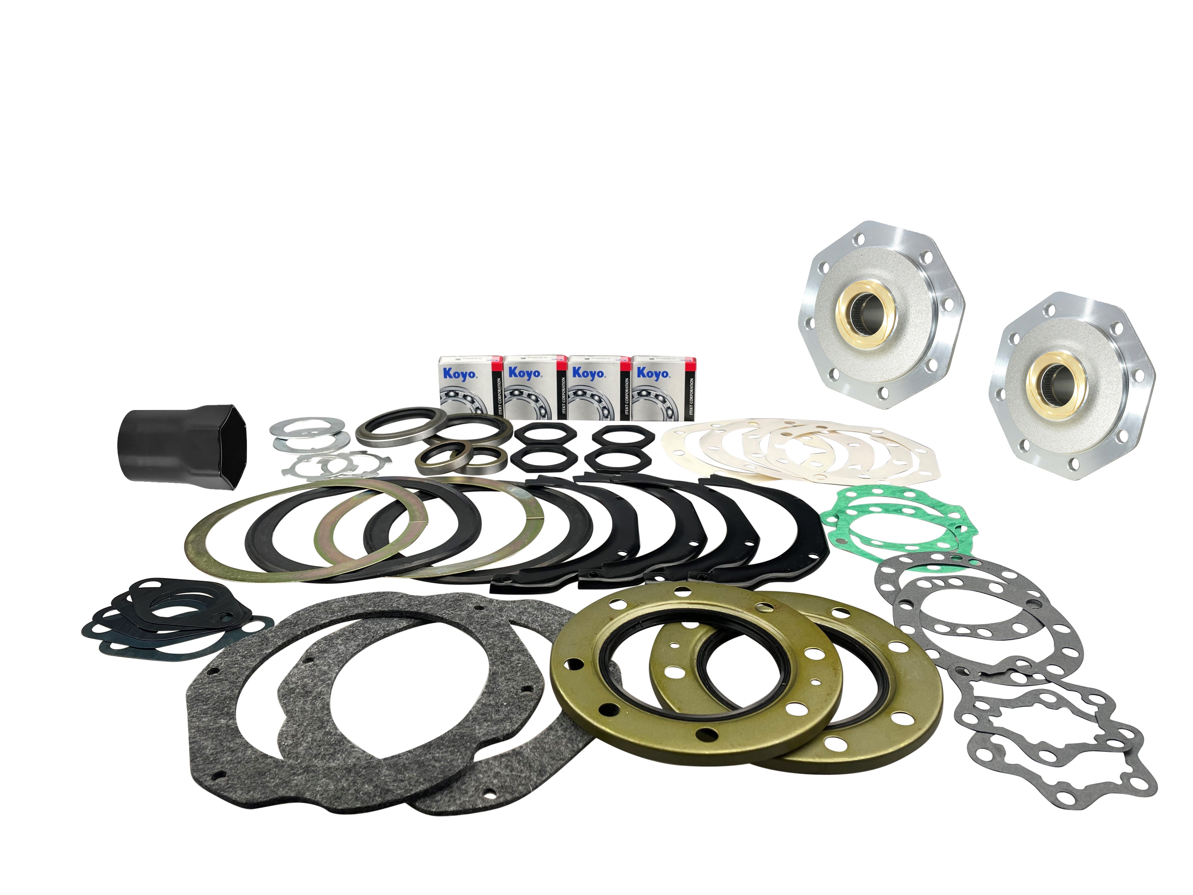 Swivel Hub Bearing & Seal Kit+Spindles For Toyota Landcruiser 76 78 79 100 105 S
