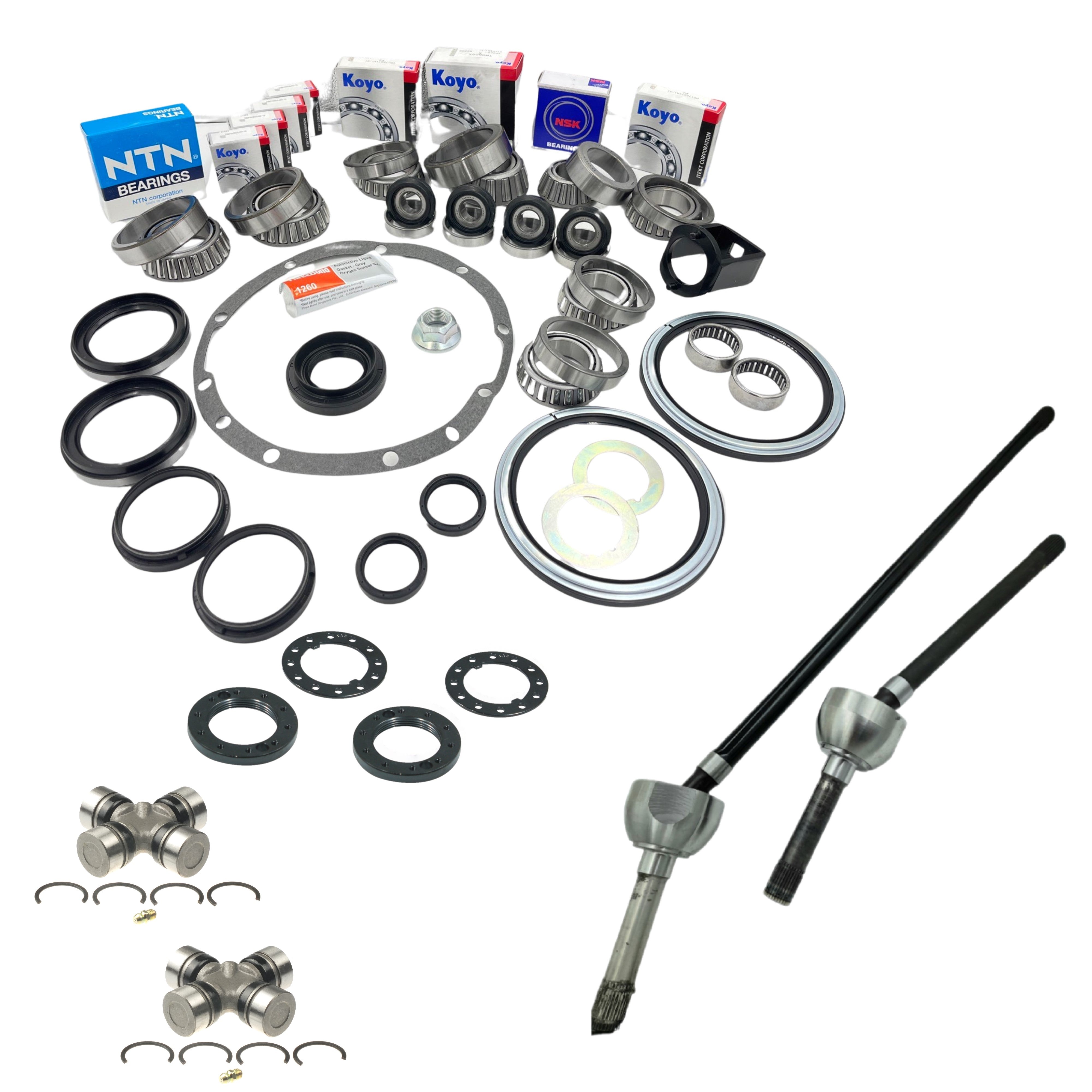 Swivel Hub, Wheel Bearings, Diff Kit, CV Drive Shafts & Uni Joints for Nissan Pa