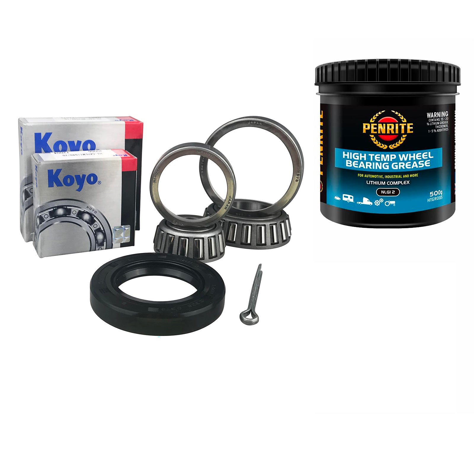 KOYO Standard Holden Trailer Wheel Bearings + Grease
