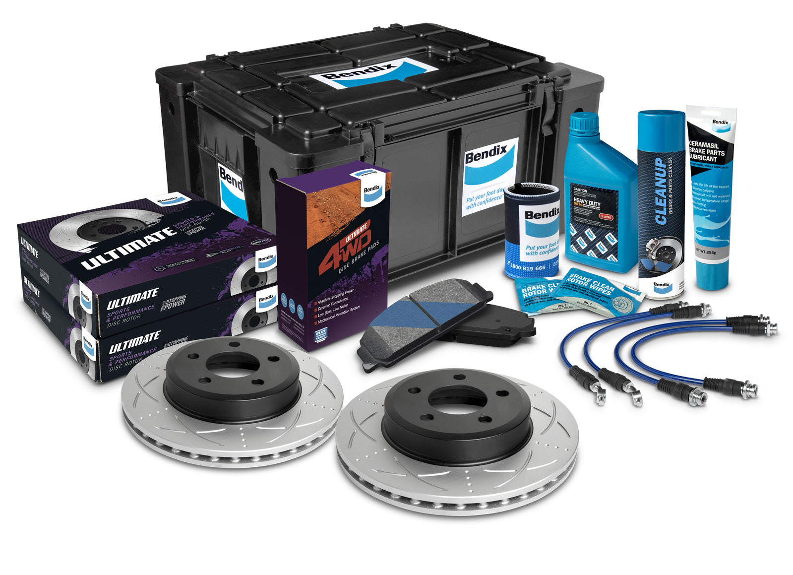 Bendix Brake Upgrade Kit - U4WD-BUK17+2