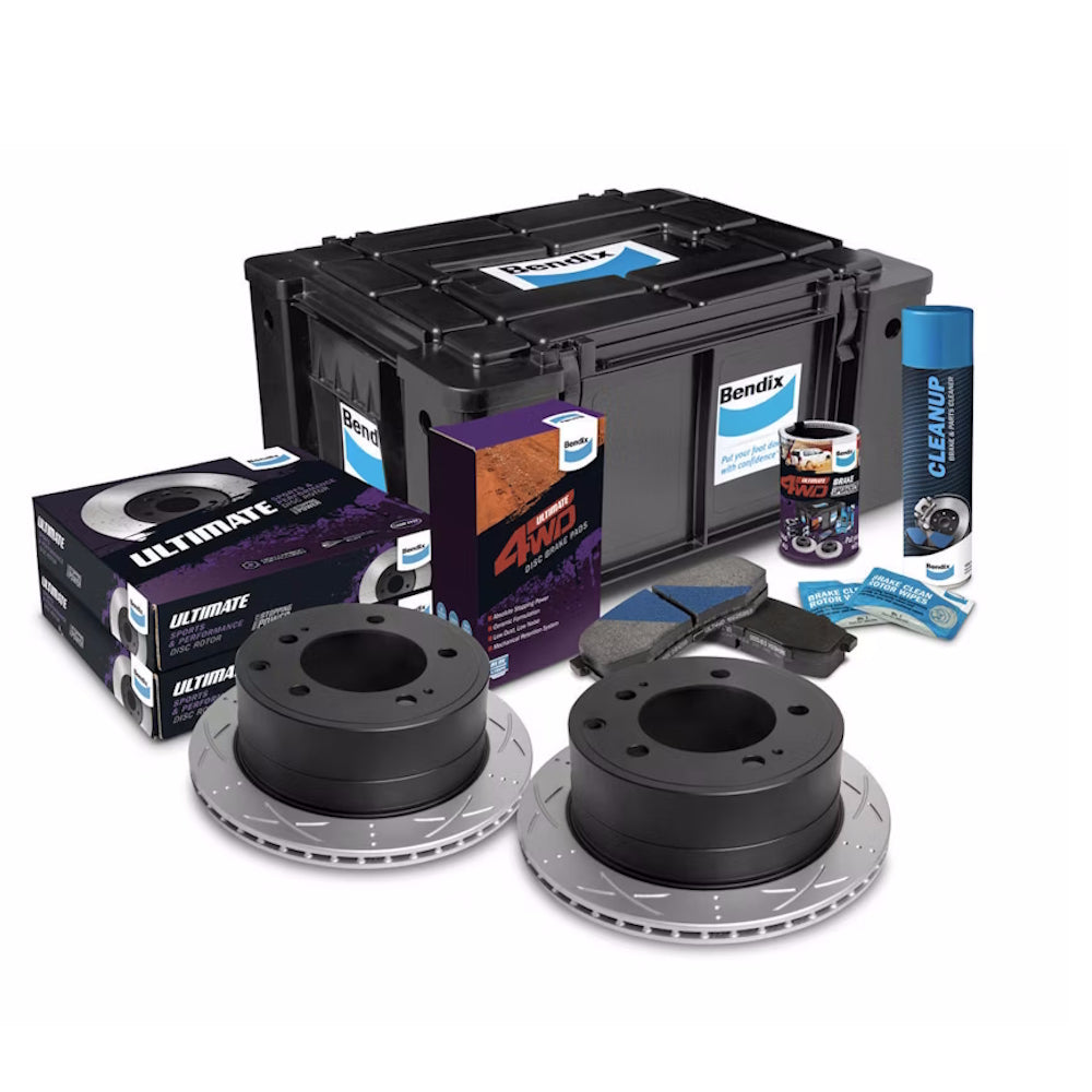 Bendix Rear Brake Upgrade Kit for Toyota Landcruiser VDJ79 VDJ78 VDJ76 HZJ78 HDJ78 - U4WD-BUK34