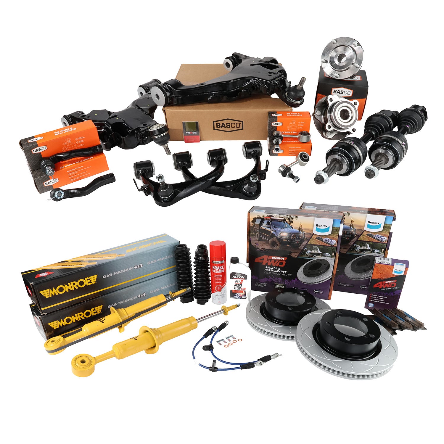 Front Rebuild Suspension Kit for Toyota Landcruiser VDJ200 4.5L 1VDFTV 2007-2021