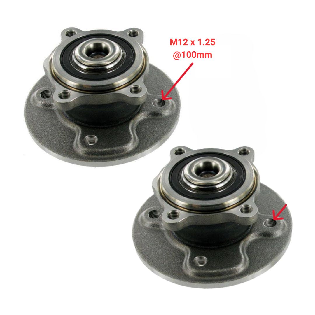 PAIR Rear Wheel Bearing Hub Assy For Mini Cooper Cooper S R50 R52 R53 2000-2006