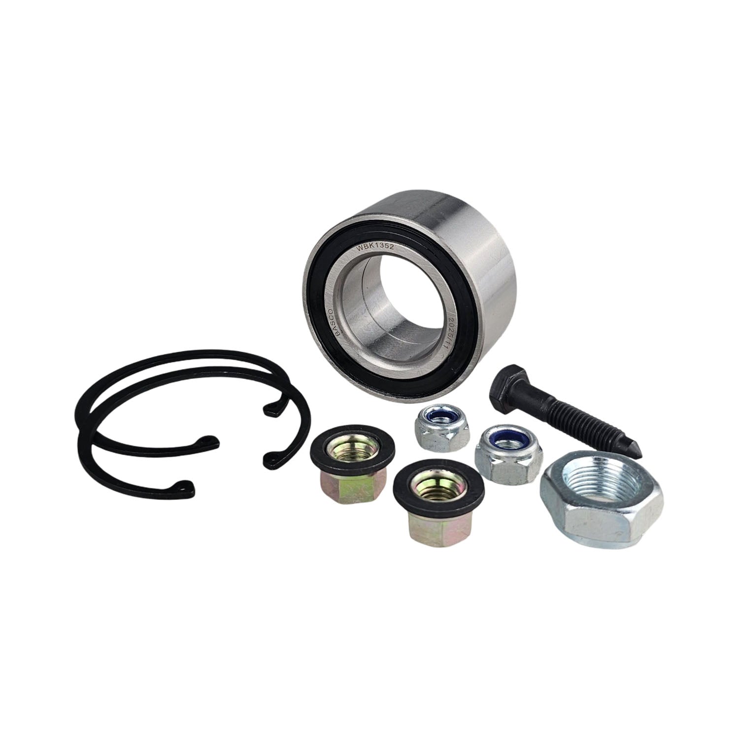 Front Wheel Bearing Kit for Volkswagen Golf MK2 MK3 MK4 1E, Passat B3 B4, Polo 6N, Vento Type 3, Seat Cordoba, Ibiza, Toledo