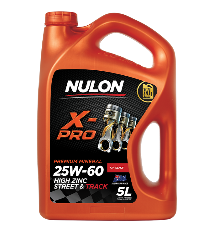 Nulon X-PRO 25W-60 HIGH ZINC STREET & TRACK 5 Litres - XPR25W60-5