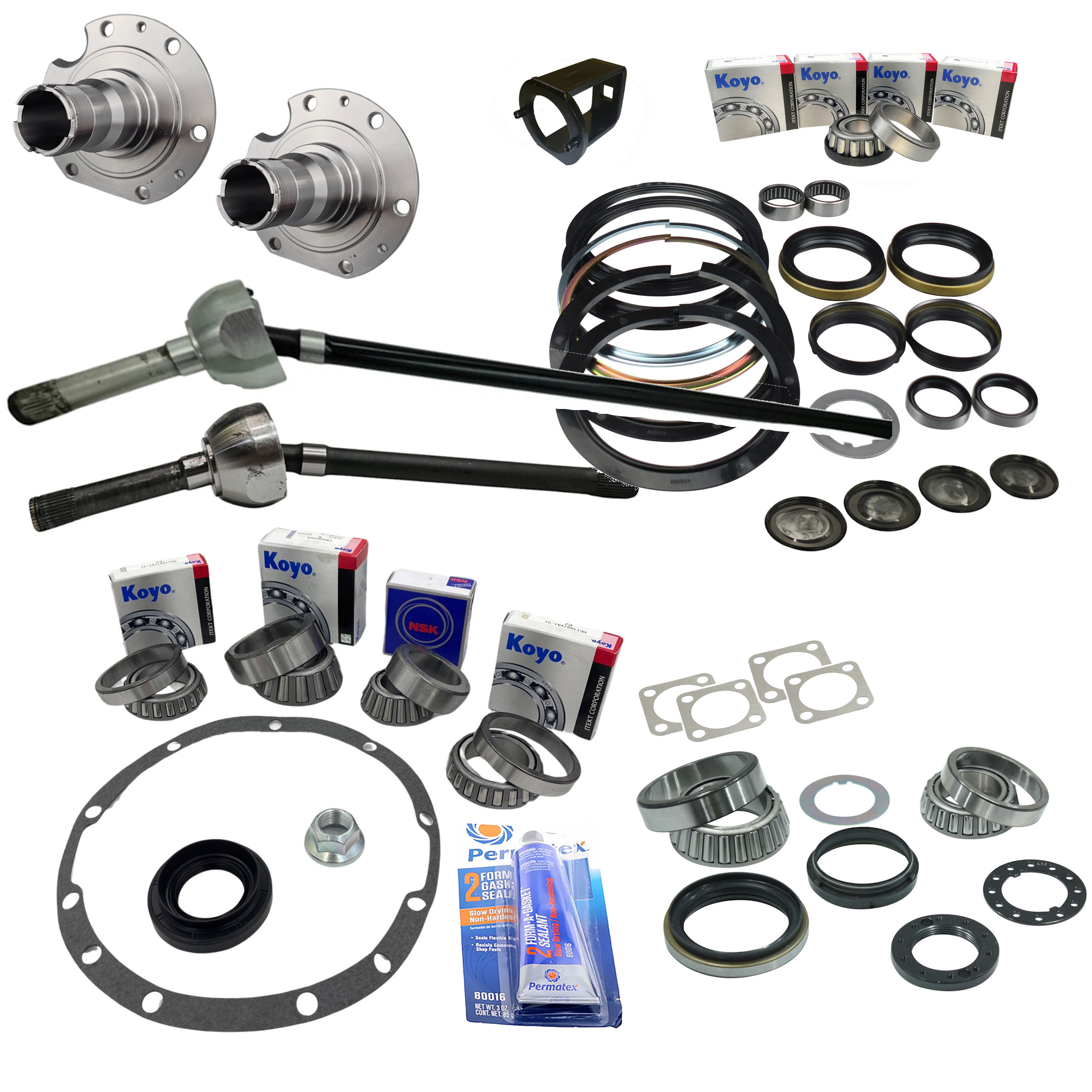 CV Shaft Wheel Bearing Swivel Hub Spindle Diff Kit for Nissan Patrol GU Y61